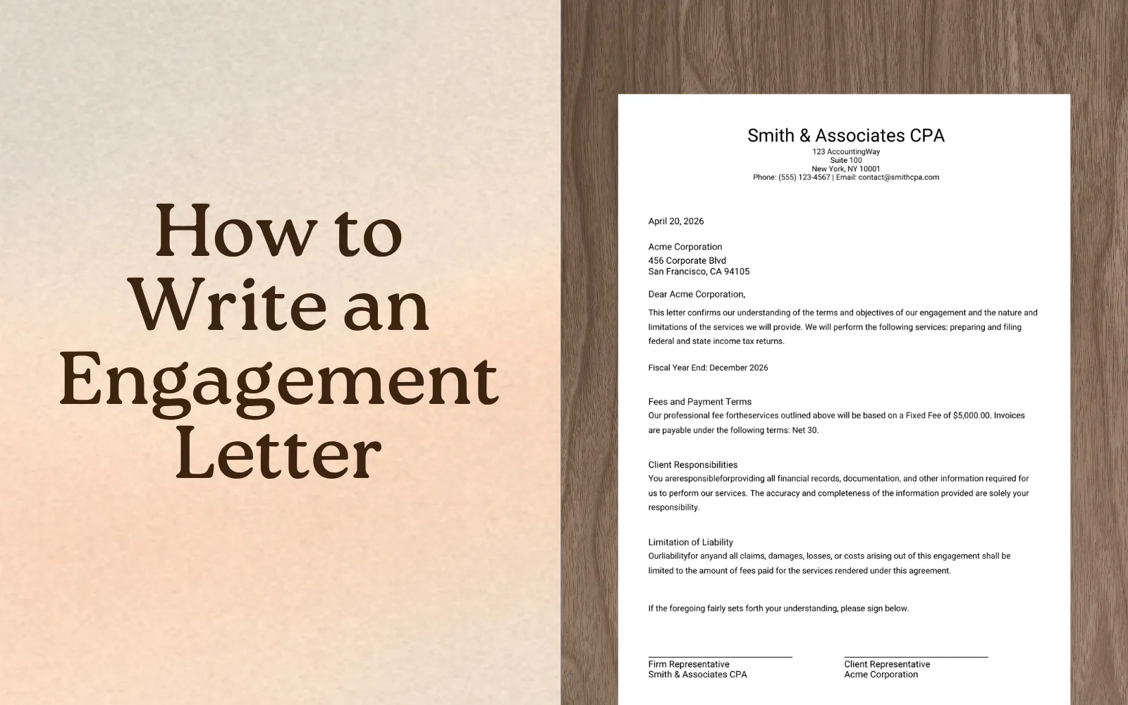 How to Write an Engagement Letter for Your Accounting Firm
