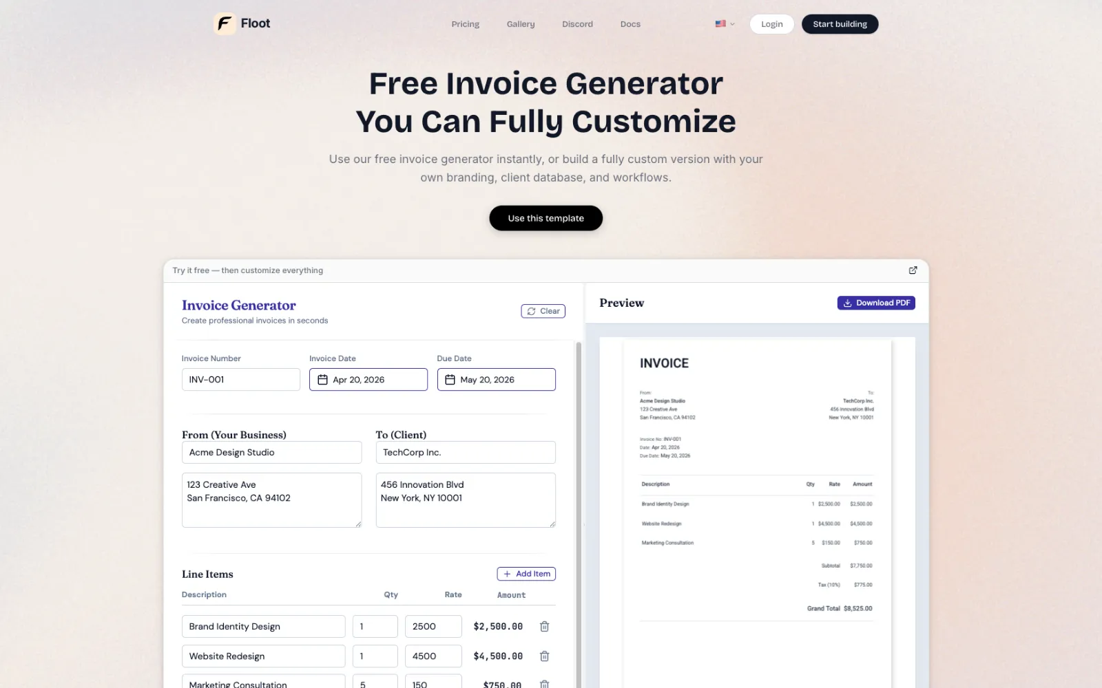 Free Invoice Generator: Create Professional Invoices in Minutes